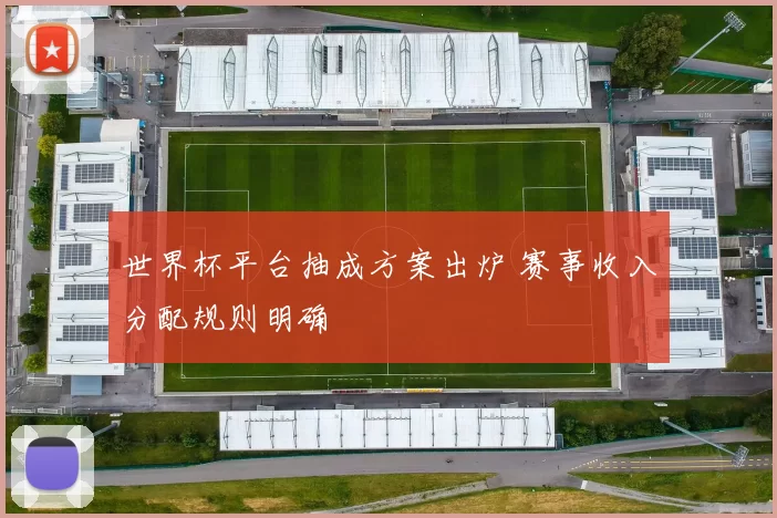 世界杯平台抽成方案出炉 赛事收入分配规则明确